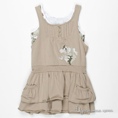 Платье Italia mix kids, цвет цвет хаки / серый