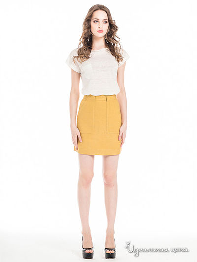 Юбка Pepen, цвет цвет горчичный