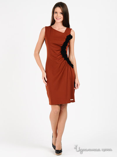 Платье Rinascimento, цвет цвет терракотовый / черный