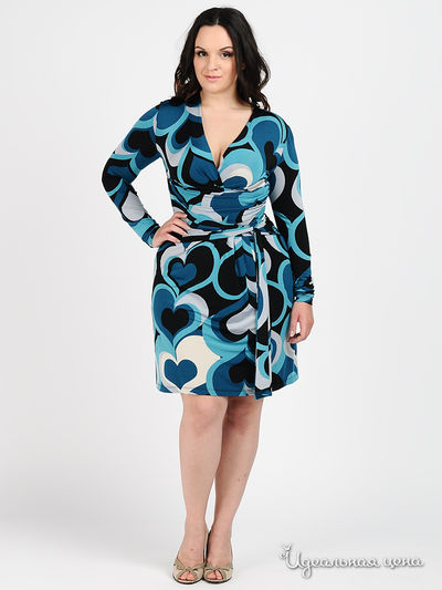 Платье Rinascimento, цвет цвет голубой / синий / черный