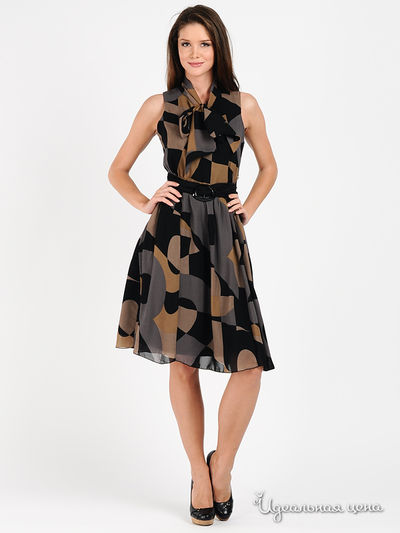 Платье Rinascimento, цвет цвет коричневый / серый / черный