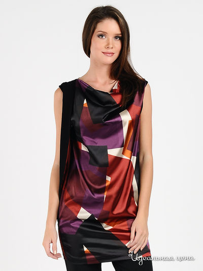 Туника Rinascimento, цвет цвет бордовый / фиолетовый / черный