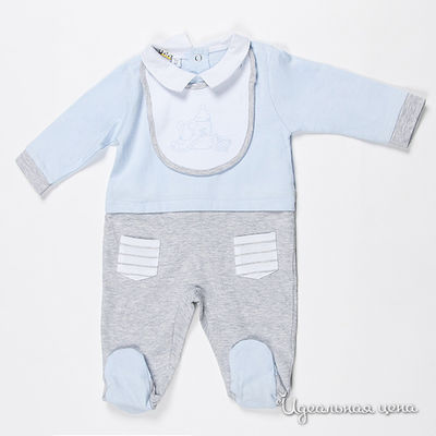 Комбинезон Dodipetto, цвет цвет голубой / серый / белый