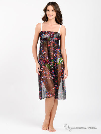 Юбка-сарафан Faba, цвет цвет черный / мультиколор