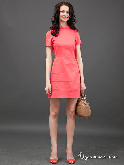 Платье May Be, цвет цвет коралловый