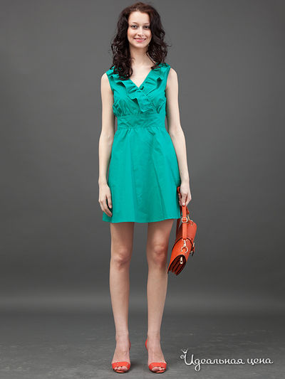 Платье May Be, цвет цвет изумрудный