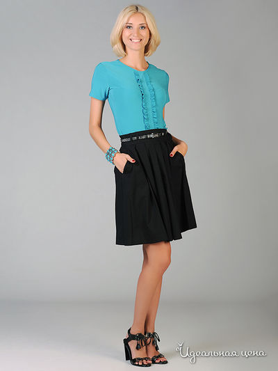 Блуза May Be, цвет цвет голубой