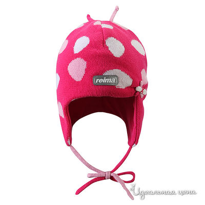 Шапка Reima, цвет цвет темно-розовый / белый