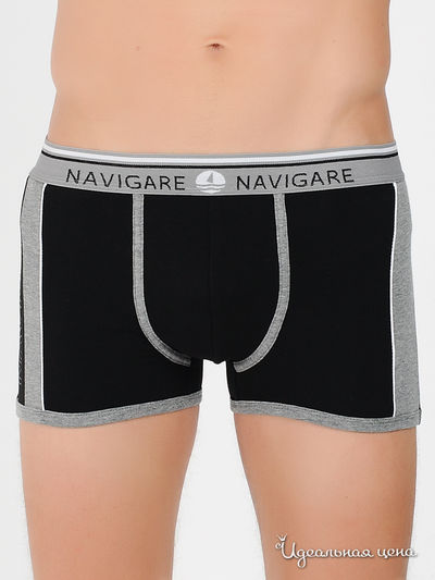 Трусы Navigare, цвет цвет черный / серый меланж