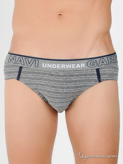 Трусы Navigare, цвет цвет серый меланж / принт полоска