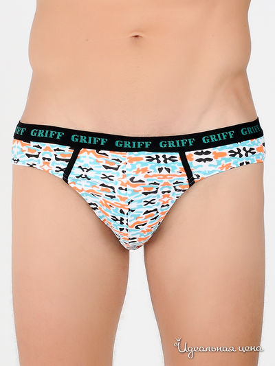 Трусы Griff, цвет цвет белый / бирюзовый / оранжевый