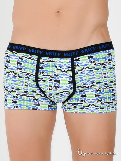 Трусы Griff, цвет цвет белый / синий / зеленый