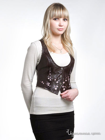 Жилет Кажан, цвет цвет бордо