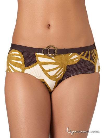 Трусы Aubade, цвет цвет шоколадный / перламутровый / горчичный