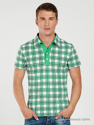 Футболка-поло BlYO3, цвет цвет зеленый / белый