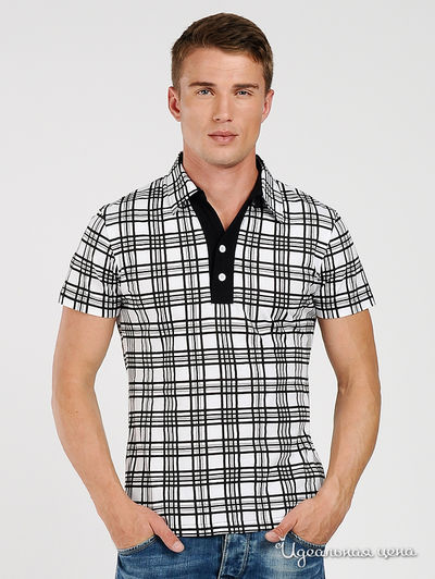 Футболка-поло BlYO3, цвет цвет черный / белый