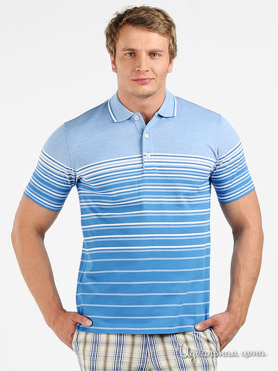 Поло Alessandro Bonimi, цвет цвет голубой