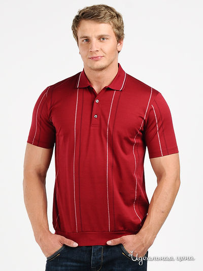 Поло Alessandro Bonimi, цвет цвет бордовый