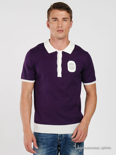 Футболка-поло BlYO3, цвет цвет фиолетовый / белый