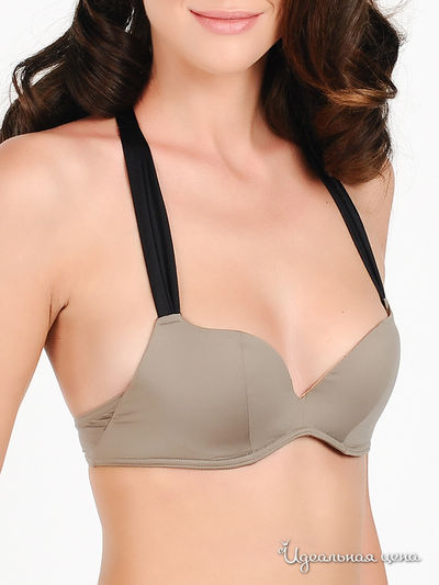 Бюстгальтер Chantal Tomass, цвет цвет серо-коричневый / черный