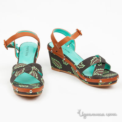 Босоножки Anre Tani, цвет цвет коричнево-зеленый