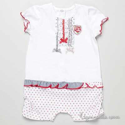 Полукомбинезон Chicco, цвет цвет белый / красный