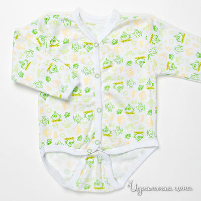 Боди Папитто, цвет цвет белый / салатовый