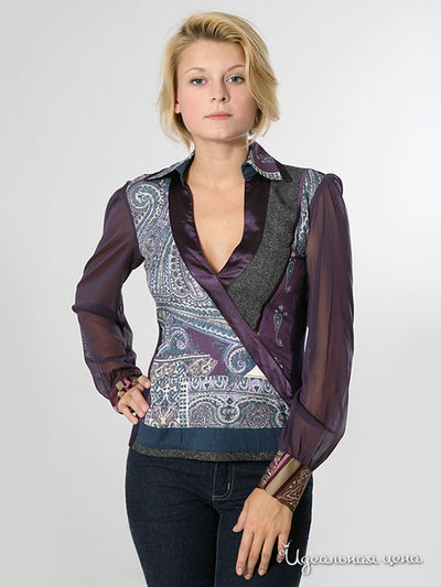 Блуза Alisa fashion, цвет цвет сиреневый