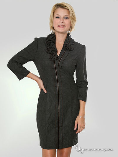 Платье Alisa fashion, цвет цвет серый