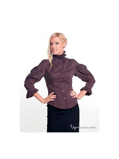 Блуза Alisa fashion, цвет цвет шоколадный
