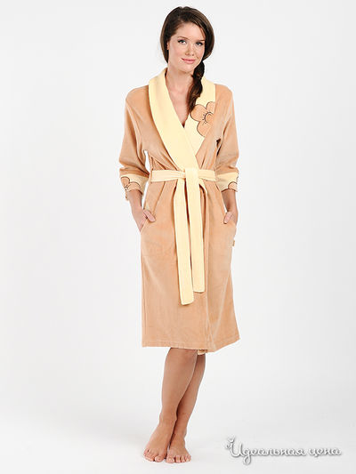 Халат Nusa, цвет цвет темно-бежевый