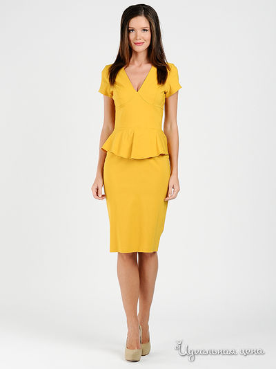 Платье Diva, цвет цвет горчичный