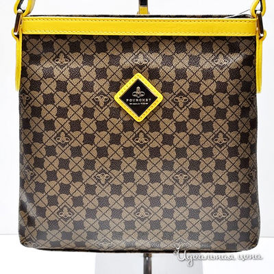 Сумка Pourchet, цвет цвет коричневый / желтый