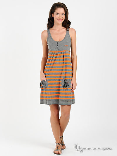 Платье Massana, цвет цвет оранжевый / серый