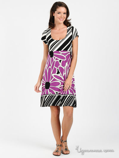 Платье Massana, цвет цвет лиловый / черный / белый