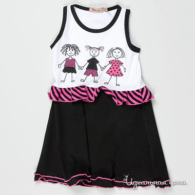 Платье Mirdada, цвет цвет белый / черный