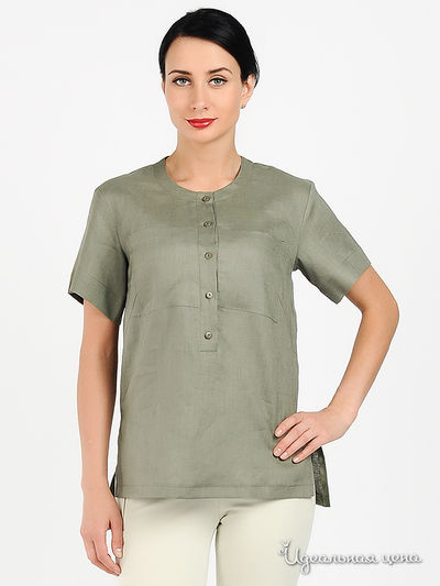 Блузка Quattro, цвет цвет темно-зеленый