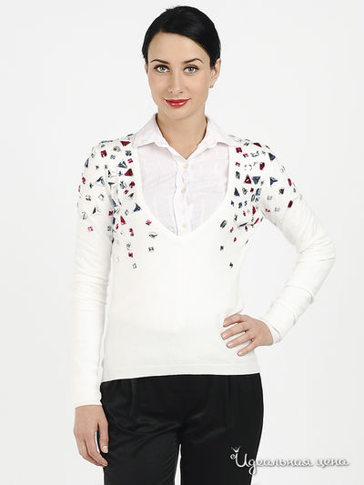 Джемпер Quattro, цвет цвет белый