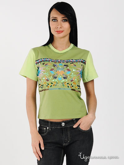 Футболка Moscanueva, цвет цвет зеленый
