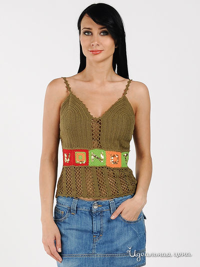 Топ Moscanueva, цвет цвет хаки