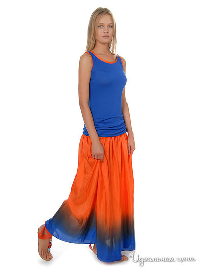 Платье Braude, цвет цвет синий / оранжевый