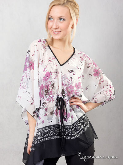 Блуза Wisell, цвет цвет белый / розовый