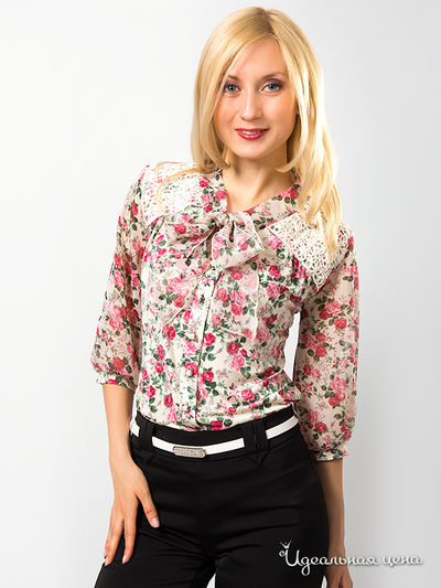 Блуза Wisell, цвет цвет белый / розовый