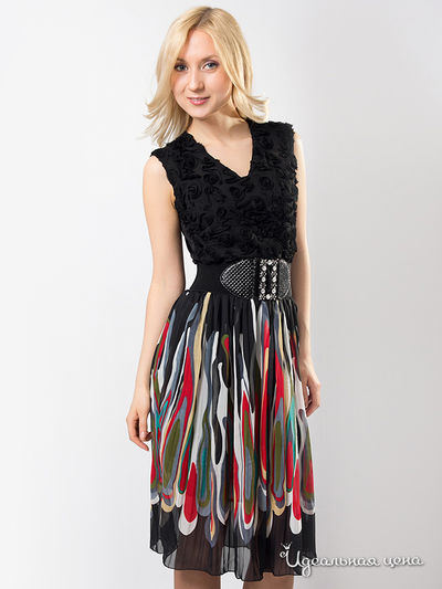 Платье Wisell, цвет цвет черный / красный