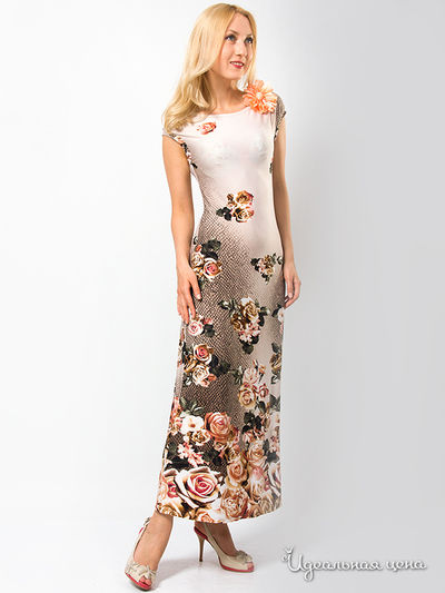 Платье Wisell, цвет цвет бежевый / оранжевый