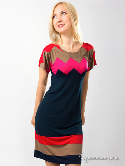 Платье Wisell, цвет цвет синий / розовый