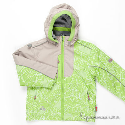 Куртка Huppa, цвет цвет салатовый  / серый