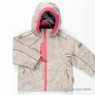 Куртка Huppa, цвет цвет бежевый / розовый