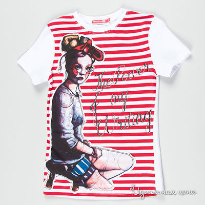 Футболка Silvian Heach, цвет цвет красный / белый