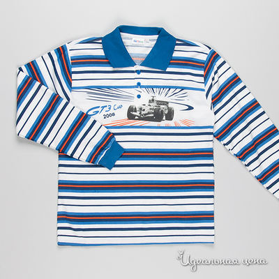 Рубашка-поло Cheng, цвет цвет белый / голубой